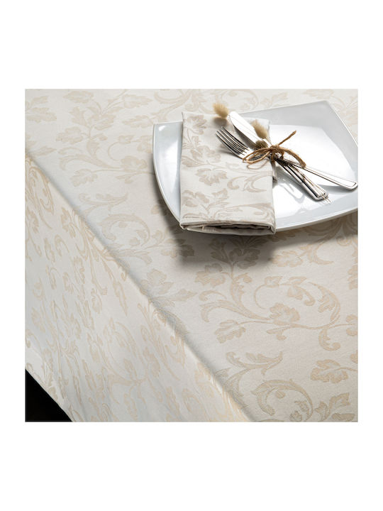 Xionoula Home Τραπεζομάντηλο Μπεζ 160x320εκ.
