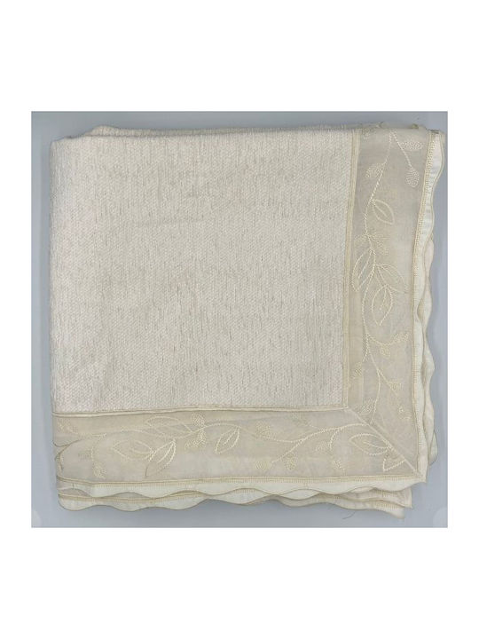 Xionoula Home Τραπεζομάντηλο με Δαντέλα Εκρού 170x270εκ.