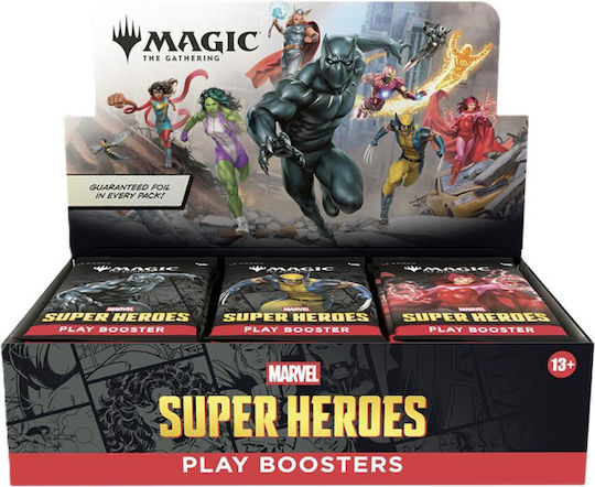 Wizards of the Coast Magic: The Gathering - Marvel Super Heroes Play Booster Box Английски