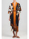 Summer Maxi Wrap Dress Multicolor