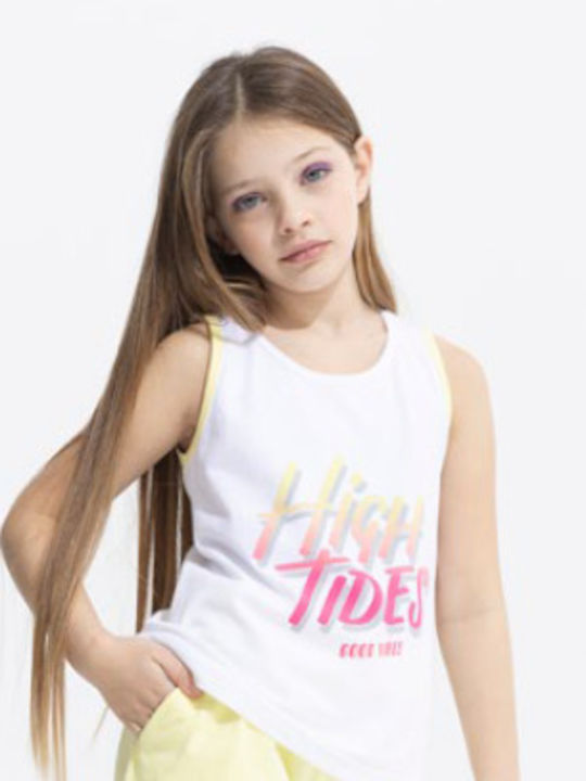 Kids Set with Shorts Summer 2 Pieces White