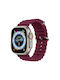 Orso Deluxe Sport Silicone Wine Wearable Strap Apple Watch 38 40 41 42mm Series 10 2024