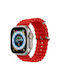 Orso Deluxe Sport Silicone Red Strap Apple Watch 38 40 41 42mm Series 10 2024