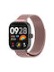 Λουράκι Μεταλλικό Milanese Stainless Steel Metal Watch Band Redmi Watch 4/5 Xiaomi Mi Smart Band 8 Pro Pink Gold