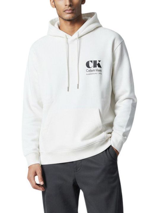 Sweatshirt with Hood White