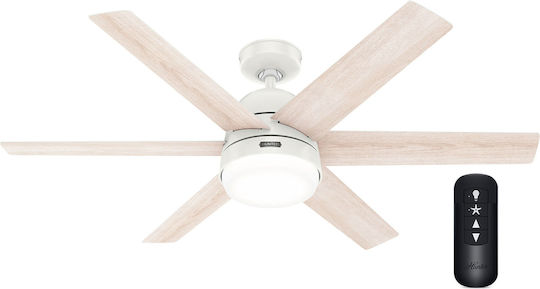 Hunter Arete Ceiling Fan 132cm With Light Fresh White