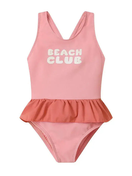 Tutete Stripes Costume De Baie Pentru Copii Întreg Stripes Bloom / Blush