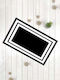 SteweHome Non-Slip Black Doormat 70x45cm