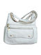 Leather Women's Shoulder Bag Beige