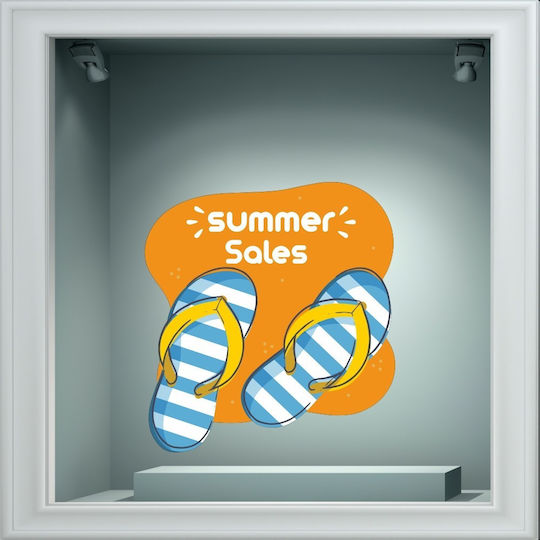 Αυτοκόλλητο Εκπτώσεων - Summer Sale 127 - 80cm X 80cm