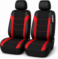 Carro 395394 Σετ Καλυμμάτων Αυτοκινήτου Mitsubishi Lancer Colt Eclipse Imiev P U Space Star Jeep Pajero Outlander Asx Βαμβακερό Ύφασμα Δερματίνη Σετ Εμπρός 4 Τεμαχίων Μαύρο Κόκκινο