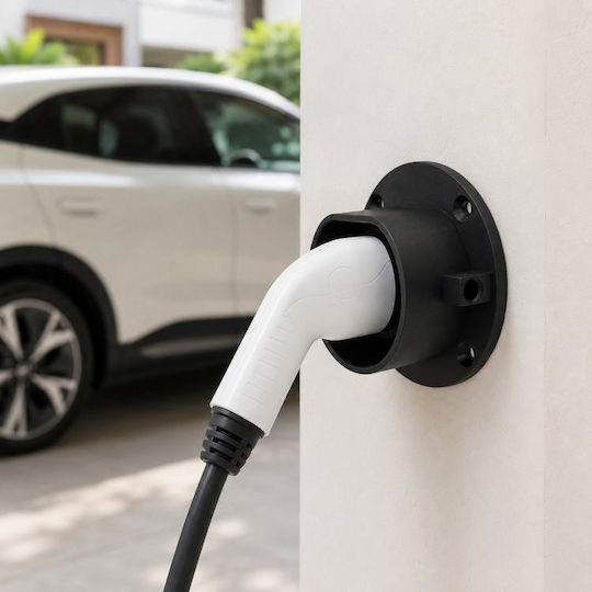 Typ 2 Elektrisches Fahrzeug Ladeanschluss Rundbasis Ladeanschluss Ohne Verbindung