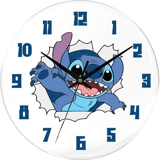 Детски Часовник На Стена Stitch 30см