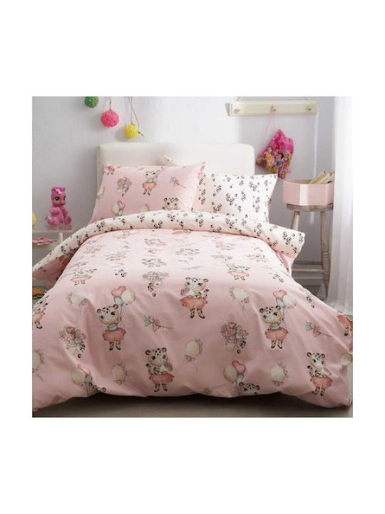 Vesta Home Single Cotton Sheet Set with Elastic Band Leopard 170x260cm 3pcs