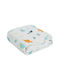 Das Home Babydecke Kinderbett Line Mehrfarbig 105x150cm