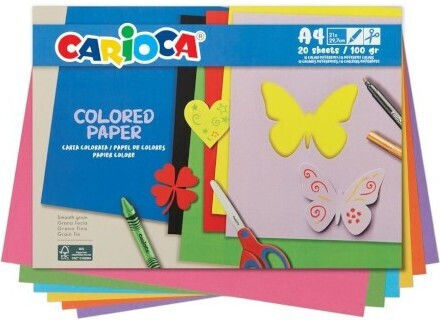 Carioca Farbige Papier 100g A4 20 Stück