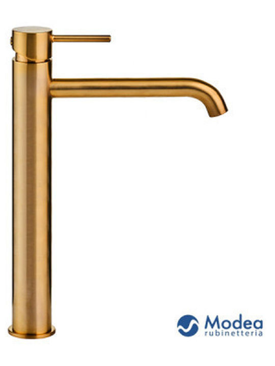 Viospiral Tall Gold Mixing Sink Faucet