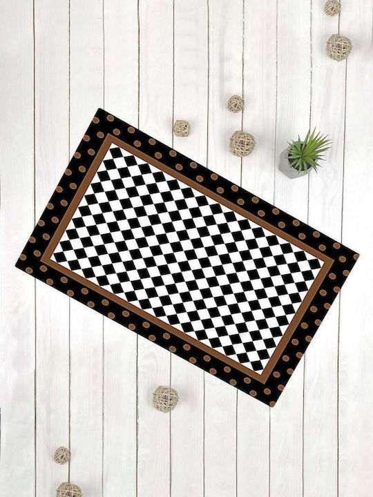 SteweHome Non-Slip Black Doormat 45x70cm