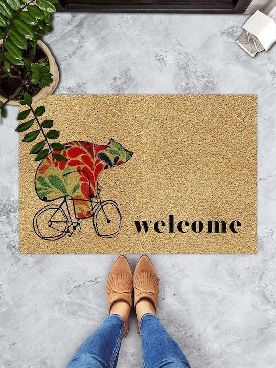 SteweHome Non-Slip Orange Doormat 70x45cm