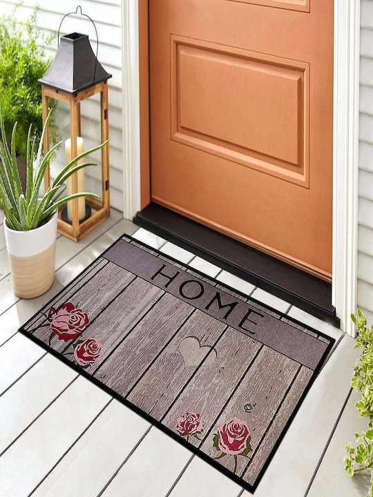 SteweHome Non-Slip Orange Doormat 70x45cm