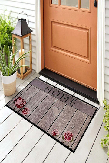 SteweHome Non-Slip Orange Doormat 70x45cm
