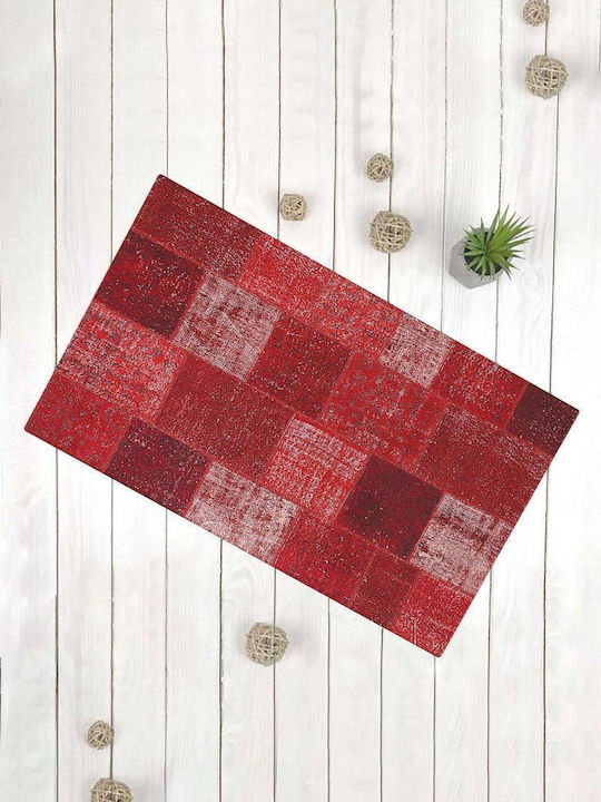 SteweHome Non-Slip Red Doormat 70x45cm