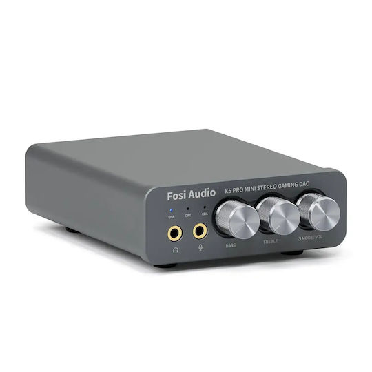 Fosi Audio K5 Pro C1910 ЦАП с USB Вход Черен