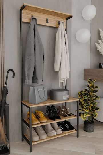 Hallway Furniture with Hanger Modern 72x30x172cm