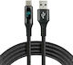 Usb-c Cable Everactive Cbb-2cbl 2m 3a Built-in Display Black
