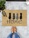 SteweHome Non-Slip Orange Doormat