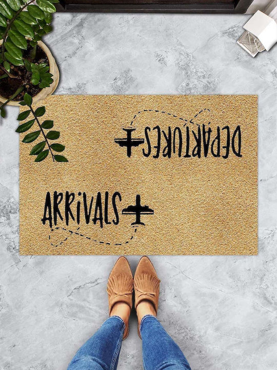 SteweHome Non-Slip Orange Doormat