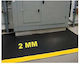Stewehome Insulating Rubber Mat Yellow Stripe Insulating Anti-Slip Rectangular 70x70 Cm