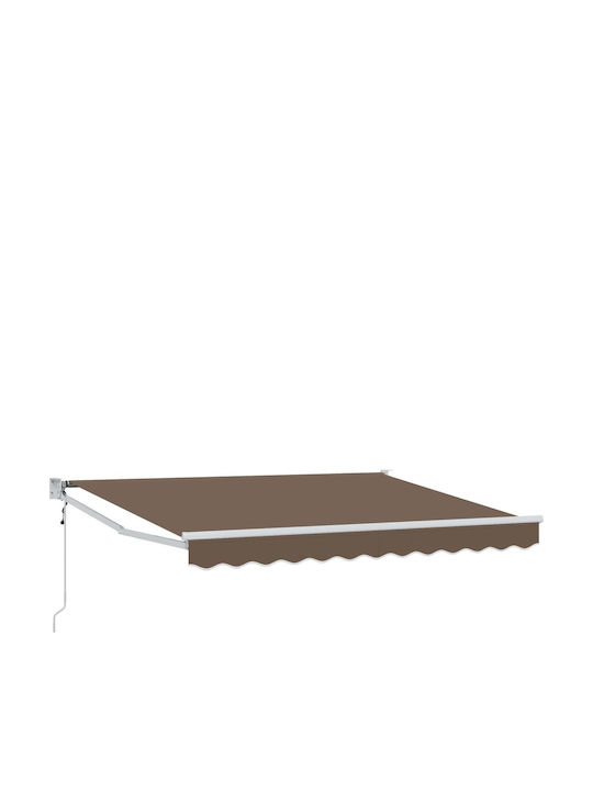 vidaXL Τέντα Βεράντας Καφέ 2.5x2m