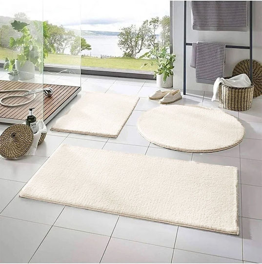 SteweHome Wohnzimmer Teppich Rutschfest 60x100cm Beigefarbe
