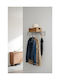 SteweHome Metal Wall Hanger White 103x20x20cm