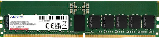 Adata DDR5 με Module 1x32GB και Ταχύτητα 5600 για Server