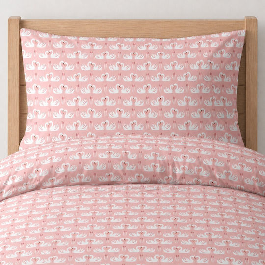 Astron Italy Set Kids Pillowcases 52x72cm Swan Love