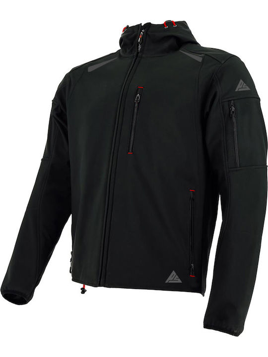 PS Narvik Softshell Ανδρικό Μπουφάν 4 Εποχών Μαύρο