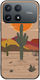 Mobile Phone Case Desert Cactus Xiaomi Poco F8 Pro 5g Black TPU Black Silicone