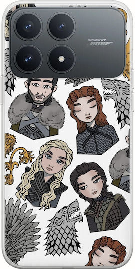 Game Thrones Case Xiaomi Poco F8 Pro 5g Flexible TPU Transparent Silicone