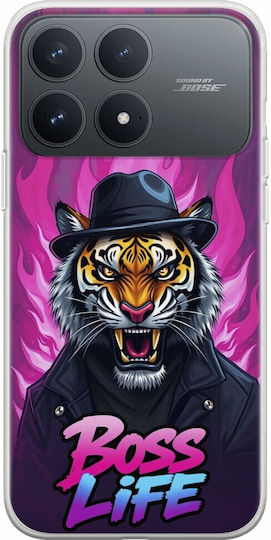 Калъф Boss Life Tiger Xiaomi Poco F8 Pro 5g Гъвкав TPU Прозрачен Силикон