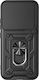 Avizar Case Realme 16 Pro Ring Stand Sliding Camera Cover Black
