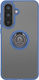 Avizar Ring Case Samsung Galaxy A57 Reinforced Protection Magnetic Bracket Blue