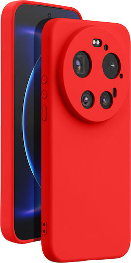 Avizar Husa Xiaomi 17 Ultra Soft-touch Silicon Tip Fast Cover Seria Roșie