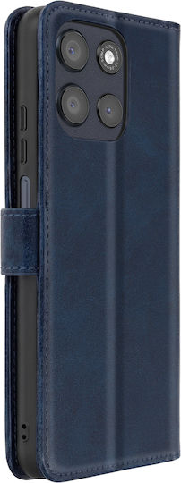 Avizar Handyhülle Moto G56 Classic Folio Stand Funktion Nacht Blau