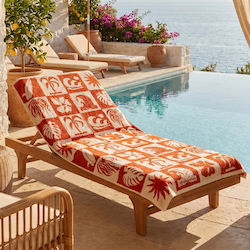 Easy Home Beach Towel Cotton Orange