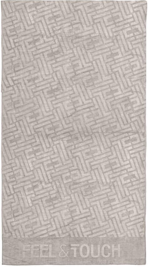 Feel & Touch Beige Beach Towel 170x90cm