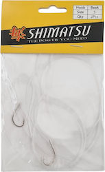 Shimatsu Leiter Rigging 2 Haken Nickel #4