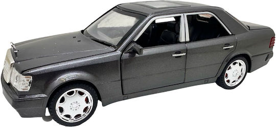 Mercedes Benz E500 Amg W124 Gri 1:28 Replica Metalică Lumini Sunete Uși Funcționale Capotă Portbagaj