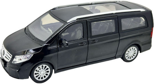Mercedes Benz V-class Negru V260l 1:24 Model Metalic Lumină Sunete Uși Glisante Capotă Funcțională Portbagaj